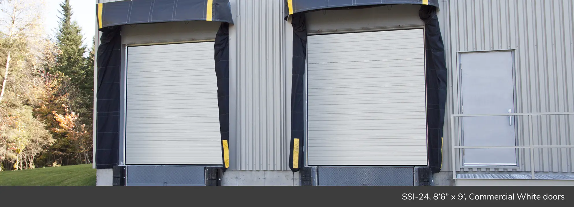 SSI-24, 8’6” x 9’, Commercial White doors