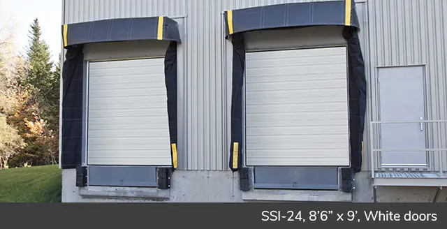 SSI-24, 8’6” x 9’, Commercial White doors