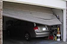 Backed into my garage door