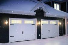 Garage doors in winter