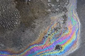 Oil on garage floor