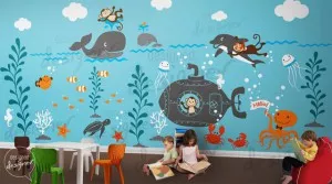 Underwater wall stickers