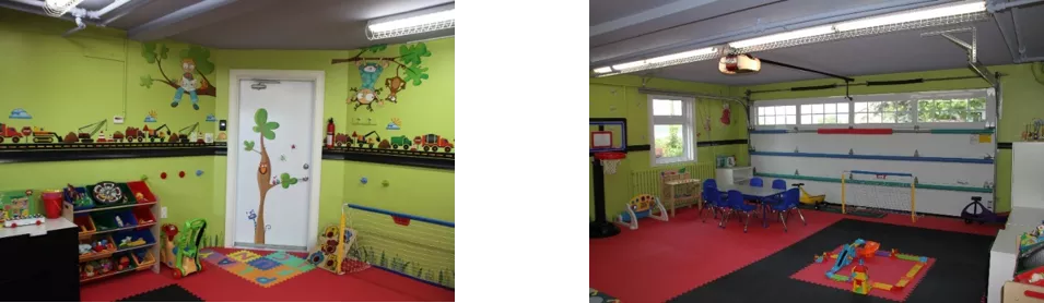 Views Of A Garage Converted In Playroom